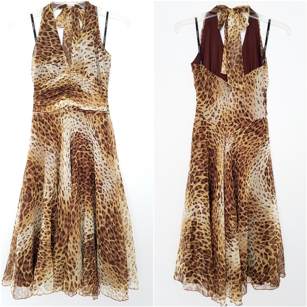 Prom Dress. Animal Print Haulter Dress